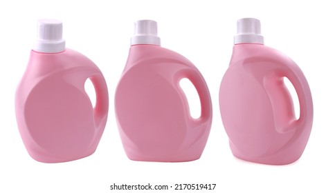 Plastic containers of detergent isolated on white background. - Shutterstock ID 2170519417