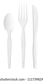 Plastic Cutlery Set With Fork, Knife And Spoon