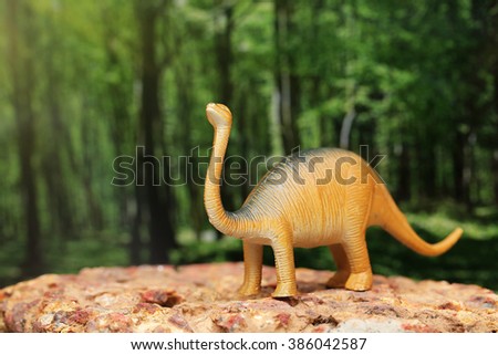 Plastic dinosaur toy