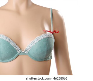 Plastic dummy with bra