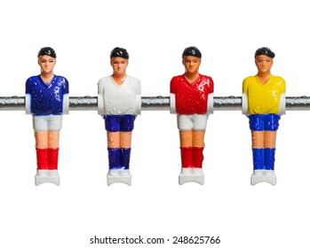 plastic football table football players