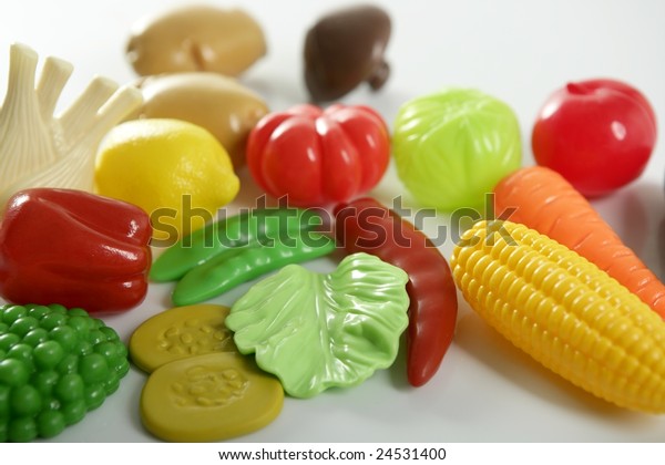 fake vegetables toys