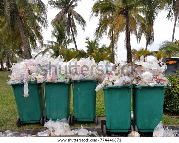 plastic bag garbage can