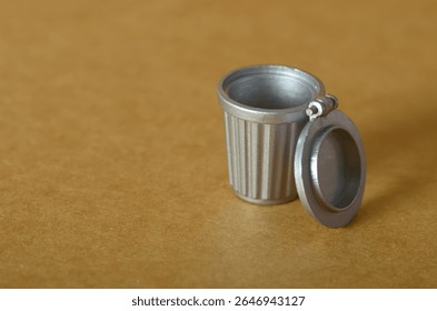 Plastic Garbage Bin Isolated – Environmental Cleanliness and Sanitation