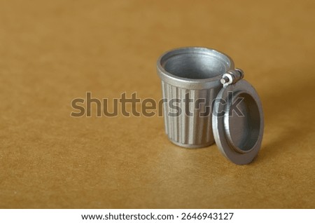 Plastic Garbage Bin Isolated – Environmental Cleanliness and Sanitation