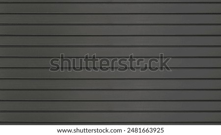 Plastic lining for cladding the walls of a house, gray
