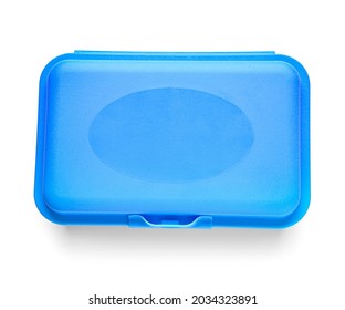 Plastic Lunch Box On White Background