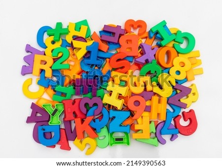 Plastic magnetic alphabets letters for children