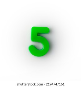 Plastic Magnetic Number 5 Five Green Stock Photo 2194747161 | Shutterstock