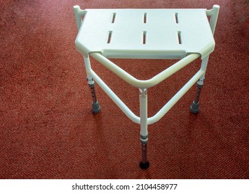 Plastic And Metal Portable Shower Stool For The Disabled