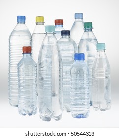 Plastic Mineral Water Bottles Stock Photo 50544313 