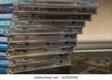 Plastic music cd boxes