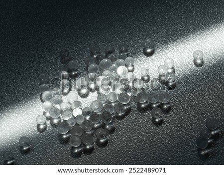 Plastic pellets or nurdles symbolizing microplastic pollution and environmental contamination. Suitable for the Plastic Pellet Free Waters Act, and U.S. Government Strategy against growing plastic
