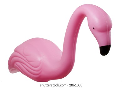 Plastic Pink Flamingo