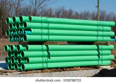 Plastic Pipes For Building Water Canalization Stack