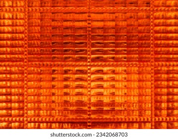 Plastic red background. Red stop light