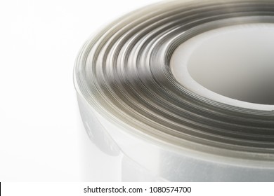 The plastic roll for wrap and seal food in the factory.