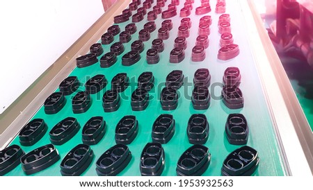 plastic screw parts accessory, made by injection molding machine. Used to assemble cosmetic plastic products in factories
