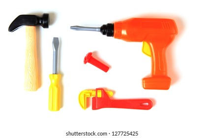 Plastic Set Of Toy Tools