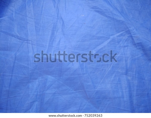 Plastic Sheet Texture Abstract Background Blue Stock Photo 752039263