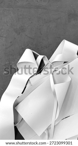 Plastic Sheets Abstract Texture Topview
Flexible Material White Color