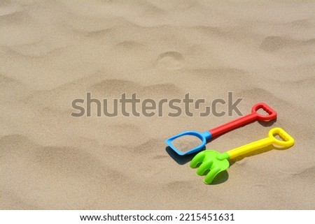 Similar – Shovel and starfish on the beach