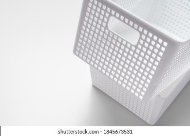 Plastic Storage Case On White Background