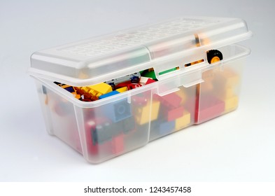 Plastic Storage Organizer Toy Box Container Case