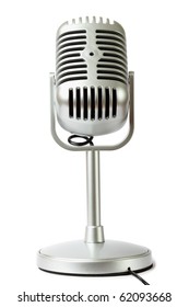 Plastic Studio Microphone Metallic Color On Stock Photo 62093668 ...