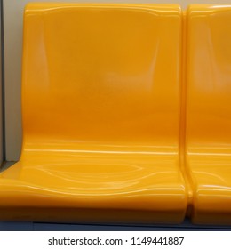 Plastic Subway Seat Isolated