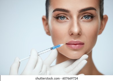 Beauty Injection Closeup Doctor Hands Syringe Stock Photo (Edit Now ...