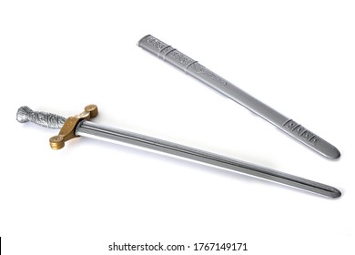 Plastic Sword Front White Background Stock Photo 1767149171 | Shutterstock