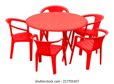Similar Images, Stock Photos & Vectors of Plastic table and chairs
