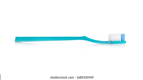 Plastic Toothbrush On Isolated White