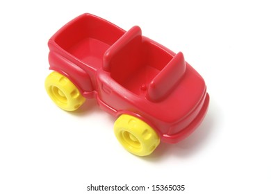 Plastic Toy Car On White Background Stock Photo 15365035 | Shutterstock