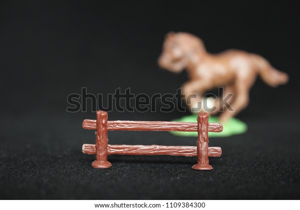 toy horse fence
