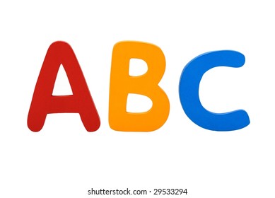 Plastic Toy Letters Abc Isolated On Stock Photo 29533294 | Shutterstock