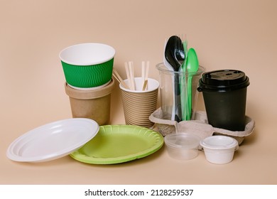 Plastic Utensils For Eating Eco Concept