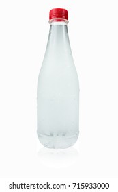 Plastic Water Bottle Bowling Pin Shape With Clipping Path