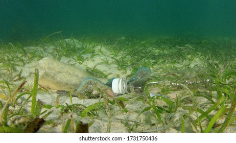 Plastic Water Bottles Dumped At Sea Pollute Ocean Floor 