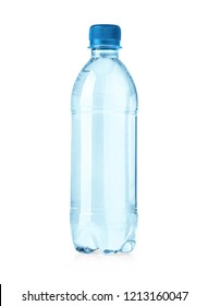 plastic water bottles isolated on white background with clipping path