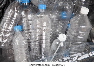 Plastic Water Bottles In The Trash Heap