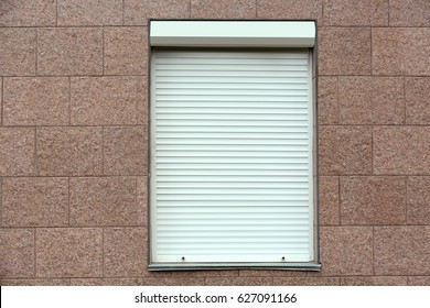 Plastic Window With Roller Shutters