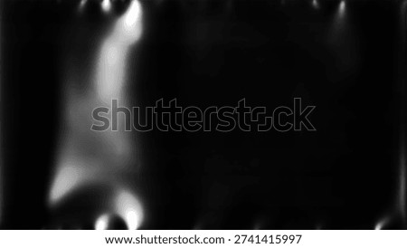 Plastic wrap texture overlay effect on black background. Shrink wrapped plastic sleeve for cover. White plastic