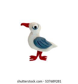 Cute Seagull Red Fishing Hat On Stock Illustration 1675502959 ...