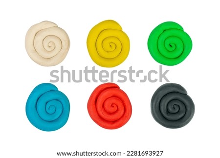 Plasticine Isolated, Modeling Clay Pieces, Creativity Modelling Material, Clay Dough, Plasticine on White Background
