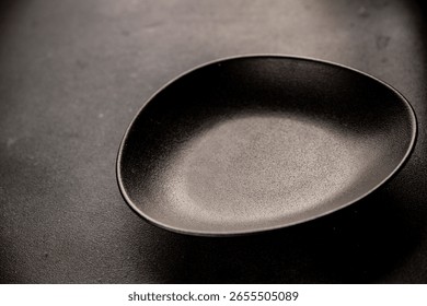 Plate black tableware empty dinnerware ready to serve dishes ready to serve dishes dinnerware serving dishes food ceramic plate on the table background food - Powered by Shutterstock - Get 15% off with code: PIKWIZARD15