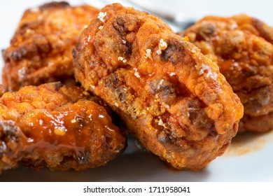 Plate of Boneless Buffalo Flavored Chicken Wings