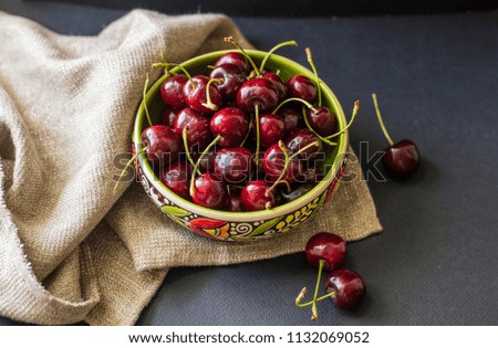 Similar – Delicious cherries Food