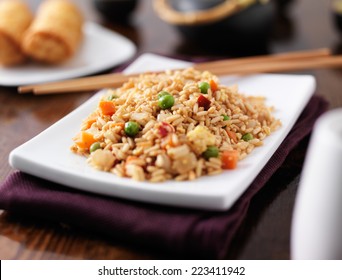 Plate Of Chinese Fried Rice